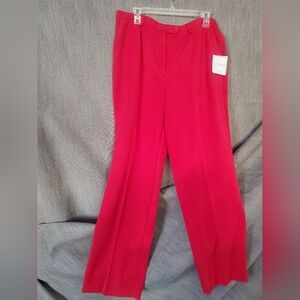 Size 16 Sag Harbor Vibrant Womens  Red Wide Leg Pants